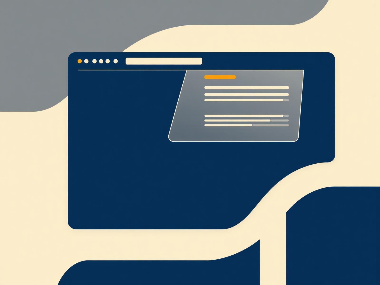 Abstract illustration of a structured website architecture